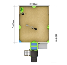 Песочный дворик ЛД051004 для детской площадки Песочный дворик ЛД051004 для детской площадки