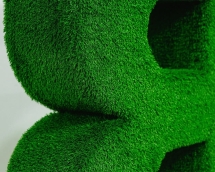 Топиари буква Я h=130 см - газон Eco (1шт)