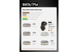 Фильтр противогазовый для защиты от органических, неорганических, кислых газов АВЕ1, 60 шт Jeta Safety 6542-box, фото 8