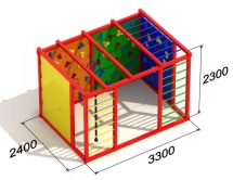 Уличный спортивный комплекс Атлетический куб 3 для детской площадки Уличный спортивный комплекс Атлетический куб 3 для детской площадки