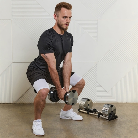 Наборная гантель LIVEPRO Adjustable Dumbbell Chrome, фото 3