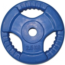 Диск обрезиненный ZSO цветной "3 HANDLE" D-26, 2,5 кг Диск обрезиненный ZSO цветной "3 HANDLE" D-26, 2,5 кг