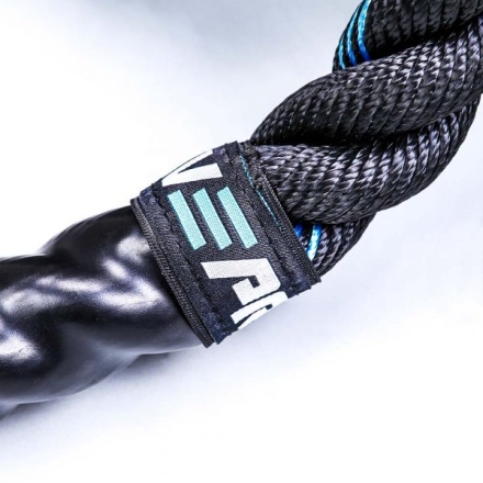 Тренировочный канат LIVEPRO Battle Rope, 3,8 см x 9 м, черный , фото 5