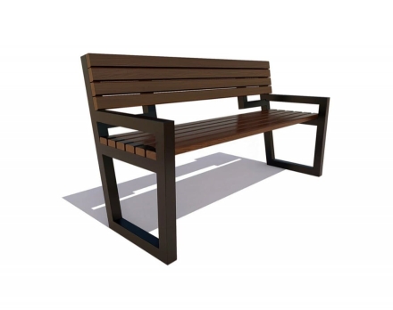 Скамейка уличная Муром, Лиственница 1,8 м, фото 1