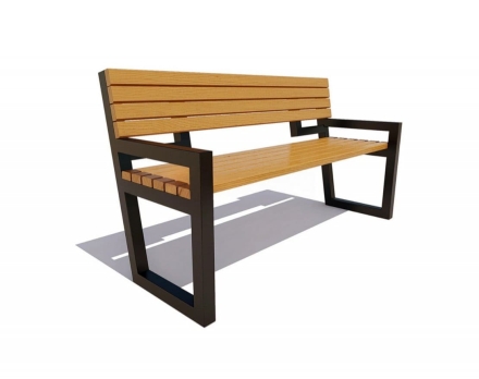 Скамейка уличная Муром, Лиственница 1,8 м, фото 3