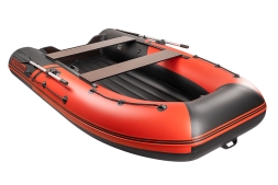 YACHTMAN-320 НДНД (Яхтман) красный-черный (лодка ПВХ нднд под мотор с усилением), фото 2