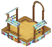 Песочный дворик Теремок (Коты) - ИО 6.01.04-03