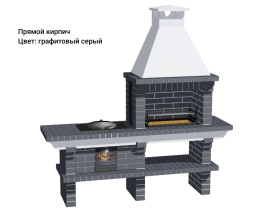 Печь Аристократ 714 Прямоугольный кирпич графитовый серый, фото 7