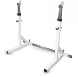 Стойка Barbell МВ 2.19 с двумя позициями для штанг (простая, нехромированная) белый
