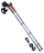 Палки для скандинавской ходьбы Starfall, 77-135 см, 2-секционные, серый/чёрный/белый