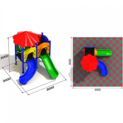 Детская площадка Лимпопо 3.3.2, фото 3 Детская площадка Лимпопо 3.3.2, фото 3