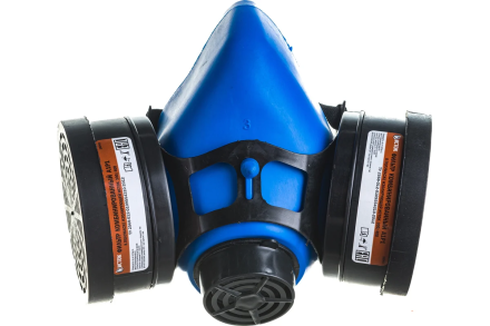 Изолирующая полумаска Без бренда-300/400 со сменными комбинированными фильтрами А1Р1 892437, фото 2