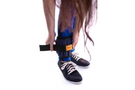 Чехол для утяжелителей на ноги 2х2 кг, синий, фото 2