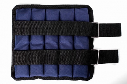 Чехол для утяжелителей на ноги 2х2 кг, синий, фото 4