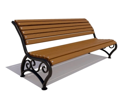 Скамейка садовая Брянск лиственница 2,5 м, фото 3