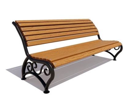 Скамейка садовая Брянск лиственница 2,5 м, фото 6