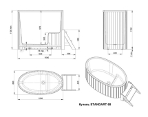 Купель STANDART 68 (термососна)