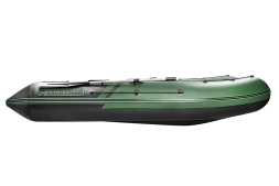 YACHTMAN-320 НДНД (Яхтман) зеленый-черный (лодка ПВХ нднд под мотор с усилением), фото 4