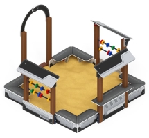 Песочный дворик Теремок (Техно) - ИО 6.01.04-04