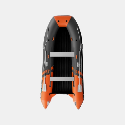 Gladiator E 420 PRO AIR Оранжево-темносерый моторная лодка ПВХ НДНД, фото 3