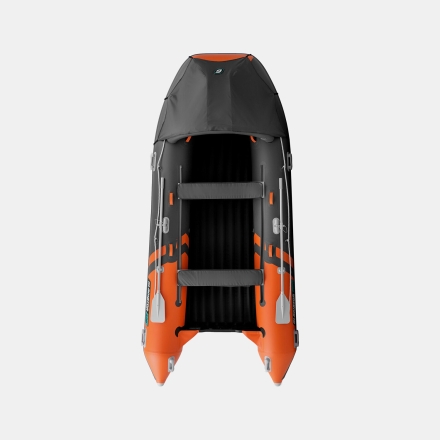 Gladiator E 420 PRO AIR Оранжево-темносерый моторная лодка ПВХ НДНД, фото 5