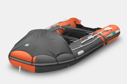 Gladiator E 420 PRO AIR Оранжево-темносерый моторная лодка ПВХ НДНД, фото 1