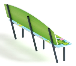 Скамейка детская Крокодил - МФ 41.01.01-И1, фото 3 Скамейка детская Крокодил - МФ 41.01.01-И1, фото 3