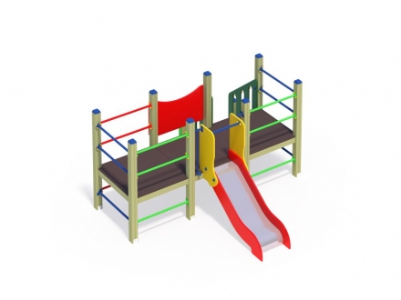 ДИО 5.022 Манеж с горкой Н=700мм, фото 1