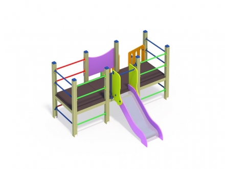 ДИО 5.022 Манеж с горкой Н=700мм, фото 3