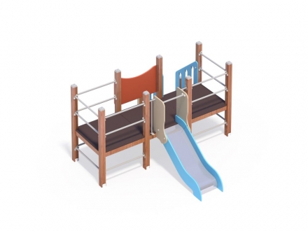 ДИО 5.022 Манеж с горкой Н=700мм, фото 5