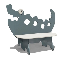 Скамейка детская Крокодил ВСТ 5792 для игровой площадки Скамейка детская Крокодил ВСТ 5792 для игровой площадки