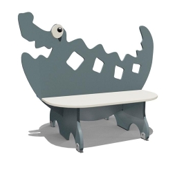 Скамейка детская Крокодил ВСТ 5792 для игровой площадки, фото 1