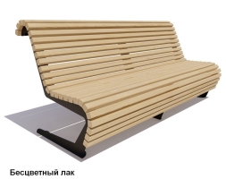 Скамейка уличная Стрит, Лиственница 1,8 м, фото 2