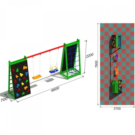 Детские качели Спорт 5.2 для детской площадки, фото 3