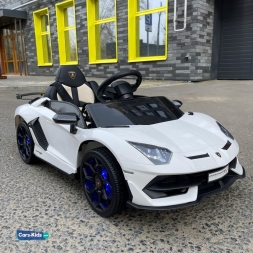 Электромобиль Lamborghini Aventador SVJ A333MP белый, фото 1