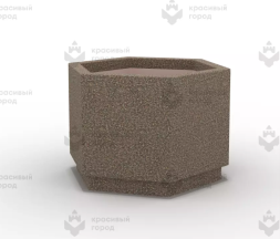 Вазон «Шестигранник» кирпичный