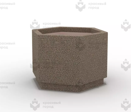 Вазон «Шестигранник» кирпичный, фото 1