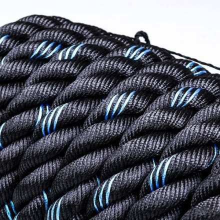 Тренировочный канат LIVEPRO Battle Rope, 3,8 см x 15 м, черный, фото 4