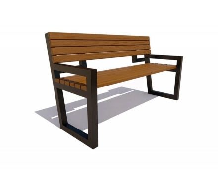 Скамейка уличная Муром, Лиственница 1,2 м, фото 6