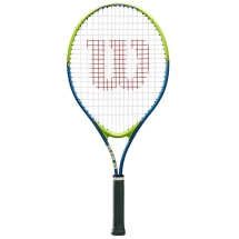 Ракетка б/т Wilson Slam 25, арт. WRT20400U, для детей 7-8 лет, алюминий, со струнами, салатово-синяя