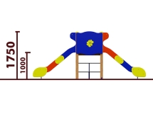 Горка двойная 08401.21 для детской площадки Горка двойная 08401.21 для детской площадки