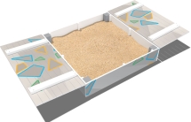 Песочница с крышкой Ларец ПС100.00 для детской площадки Песочница с крышкой Ларец ПС100.00 для детской площадки