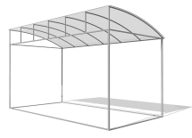 Навес для колясок ВСТ 1525