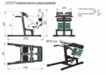 LC313 Гиперэкстензия регулируемая