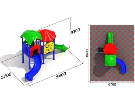 Детская игровая площадка Незабудка 1.3.1, фото 2