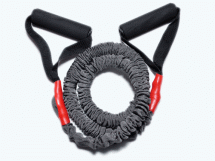 Эспандер латексная трубка с ручками в тканевой оплетке 20LB