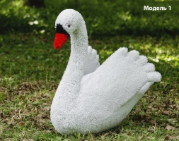 Топиари лебедь белый Модель 1 - газон Eco, фото 1