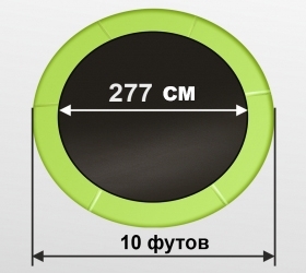ARLAND Батут 10FT с внешней страховочной сеткой и лестницей (Light green), фото 2