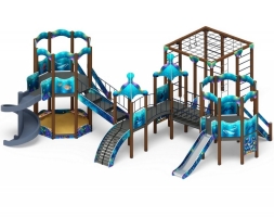 Детская игровая площадка Морской ДИК 2.17.06-01 H=1200 H=2000, фото 1