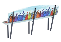 Скамейка детская Коты - МФ 41.01.01-02.И1, фото 4 Скамейка детская Коты - МФ 41.01.01-02.И1, фото 4